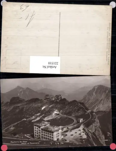 221510,Rochers de Naye b. Montreux Hotel et Panorama Kt Waadt