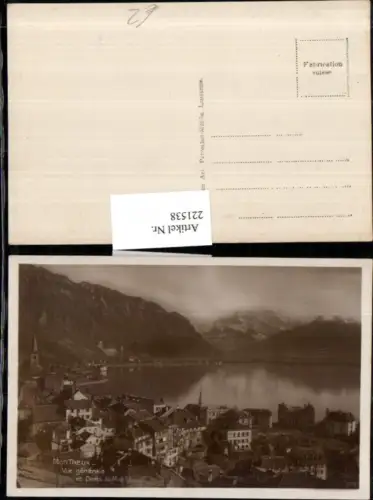221538,Montreux Teilansicht et Dents du Midi Kt Waadt