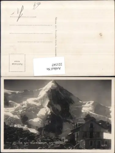 221547,Hotel Mountet avec Ober-Gabelhorn Bergkulisse Berghütte Kt Waadt