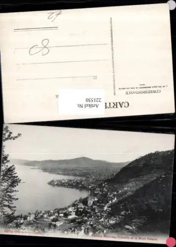 221550,Territet Montreux Clarens Totale et le Mont Pelerin Kt Waadt