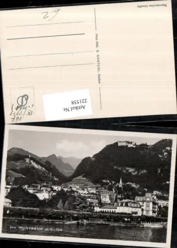 221558,Montreux et Glion Teilansicht Kt Waadt