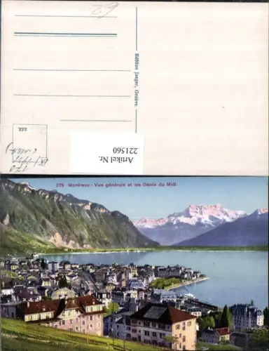 221560,Montreux Totale et les Dents du Midi Kt Waadt