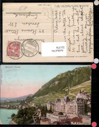 221576,Montreux Territet Teilansicht Kt Waadt