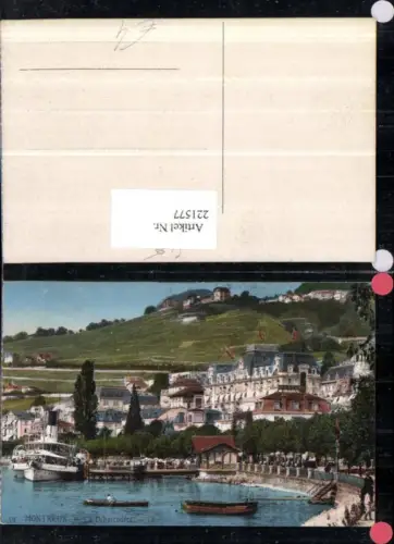 221577,Montreux Le Debarcadere Hotel Dampfer Kt Waadt
