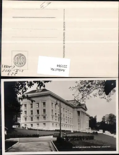 221584,Lausanne Tribunal Federal Bundesgericht Kt Waadt