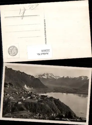 222018,Glion et Dents du Midi Totale b. Montreux Kt Waadt