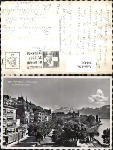 241438,Montreux Rouvenaz et Dents du Midi Promenade Kt Waadt