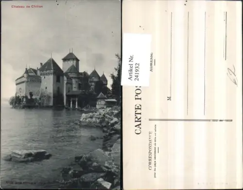 241932,Chateau de Chillon Schloss Partie Kt Waadt