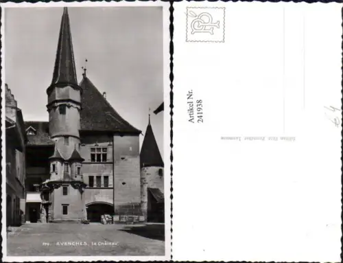 241938,Avenches Le Chateau Schloss Turm Kt Waadt