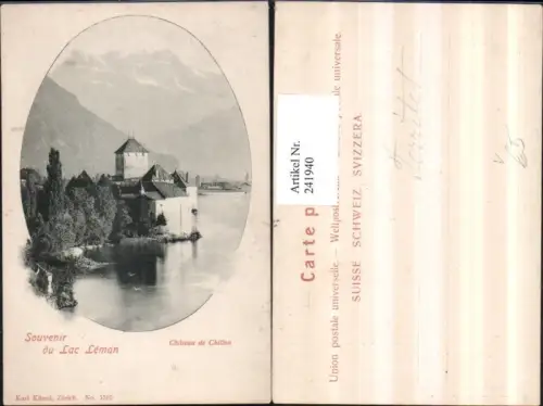 241940,Passepartout Lac Leman Chateau de Chillon Schloss pub Karl Künzli 3560 Kt Waadt