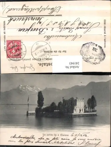 241943,La petite ile a Clarens Insel b. Montreux Kt Waadt