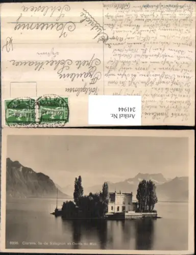 241944,Clarens Ile de Salagnon et Dents du Midi Insel Kt Waadt