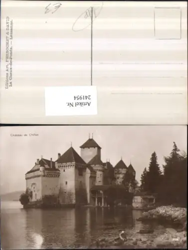 241954,Chateau de Chillon Schloss Partie Kt Waadt