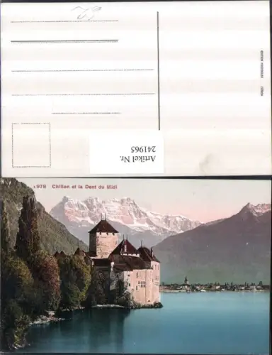 241965,Chillon et la Dent du Midi Schloss Kt Waadt