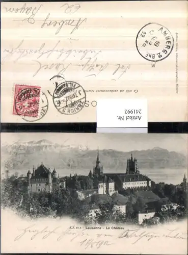 241992,Lausanne Le Chateau Schloss Kt Waadt