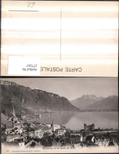 277267,Montreux Totale et la Dent du Midi Bergkulisse Kt Waadt