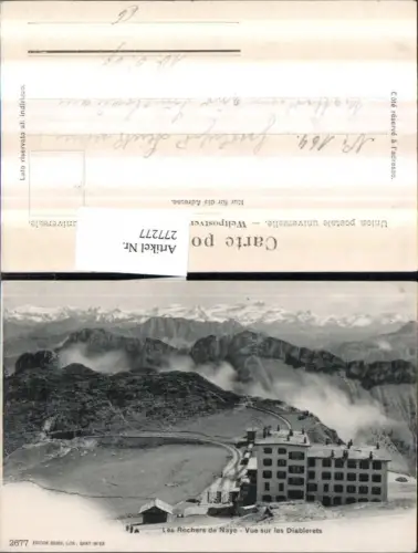 277277,Les Rochers de Naye Vue sur les Diablerets Bergkulisse Kt Waadt