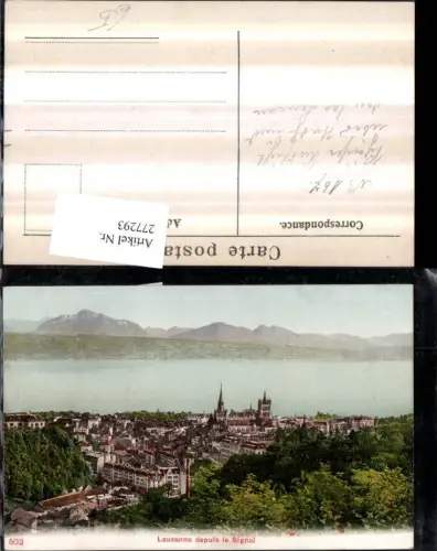 277293,Lausanne Totale depuis le Signal Kt Waadt
