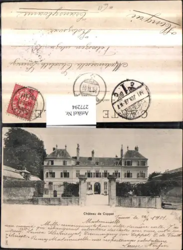 277294,Chateau de Coppet Schloss b. Oron-le-Chatel Kt Waadt