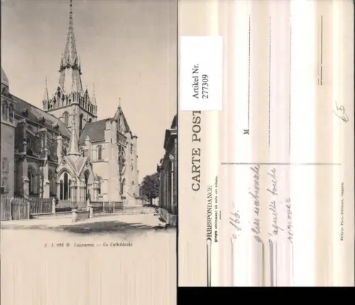 277309,Lausanne La Chathedrale Kirche Kt Waadt