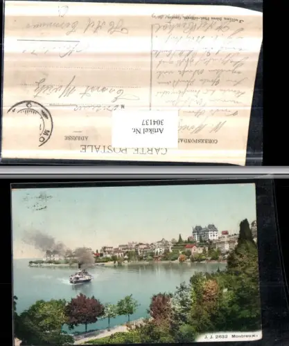 304137,Montreux Teilansicht Dampfer Kt Waadt