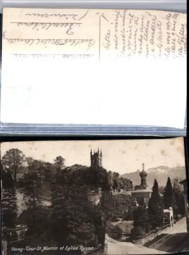 309826,Vevey Tour St. Martin et Eglise Russe Russische Kirche Kt Waadt