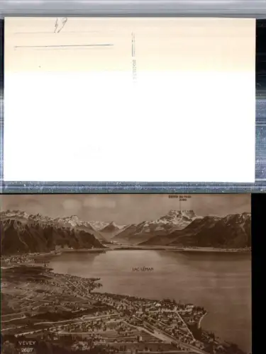 309832,Vevey Totale Bergkulisse Kt Waadt