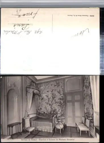 309836,Chateau de Coppet Chambre a coucher de Madame Recamier Kt Waadt