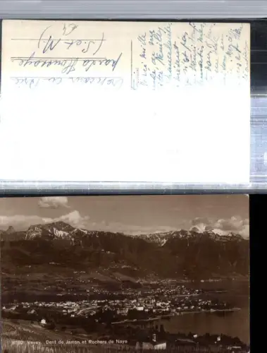 309849,Vevey Totale Dent de Jaman et Rochers de Naye Bergkulisse Kt Waadt