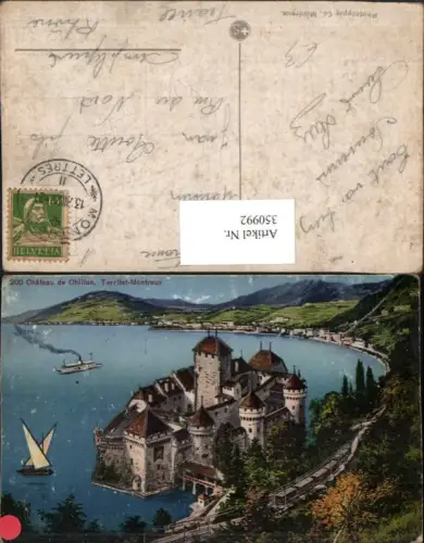 350992,Veytaux Chateau de Chillon Territet-Montreux Schloss Kt Waadt
