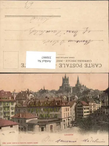 350997,Lausanne Teilansicht Kt Waadt