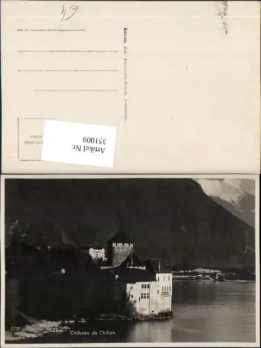 351009,Veytaux Chateau de Chillon Schloss Kt Waadt