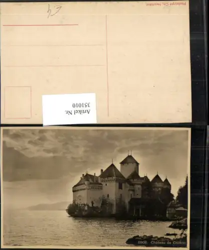 351010,Veytaux Chateau de Chillon Schloss Kt Waadt