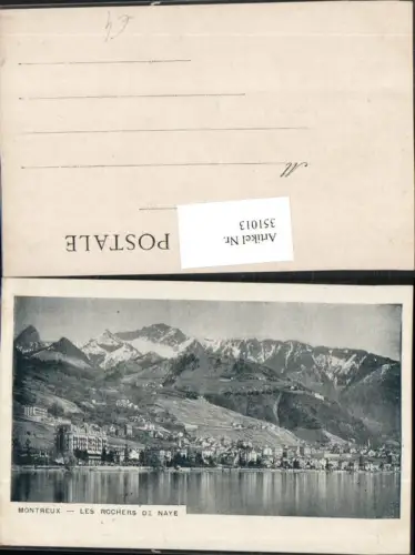 351013,Montreux Totale Les Rochers de Naye Bergkulisse Kt Waadt