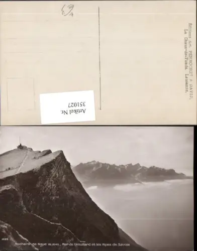 351027,Rochers de Naye Mer de brouillard Nebelmeer Bergkulisse Kt Waadt