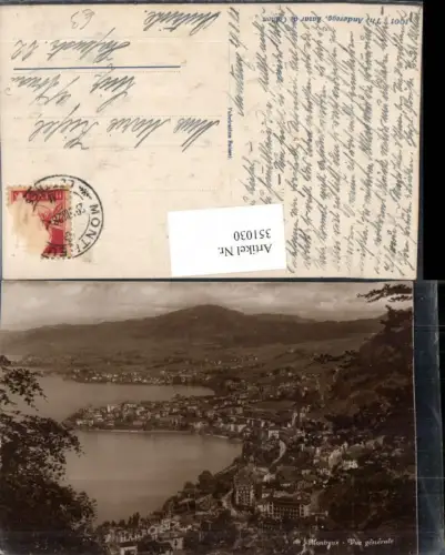 351030,Montreux Vue generale Totale Kt Waadt