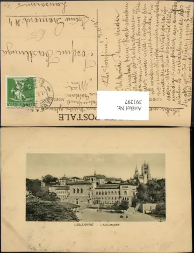 391297,Lausanne L'Universite Universität Gebäude Kt Waadt