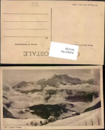 391330,Apres l'orage b. Leysin Bergkulisse Kt Waadt
