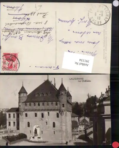 391334,Lausanne Le Chateau Schloss Kt Waadt