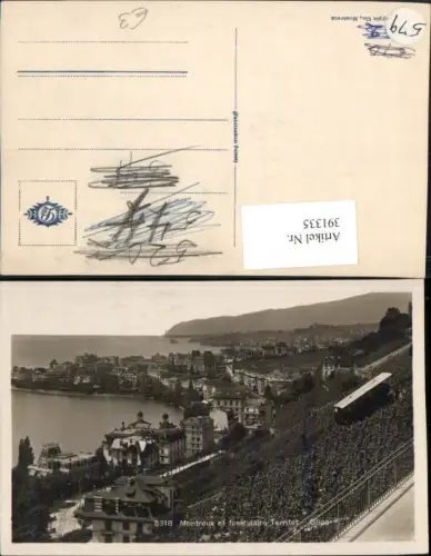 391335,Montreux et funiculaire Territet Glion Totale Bergbahn Kt Waadt