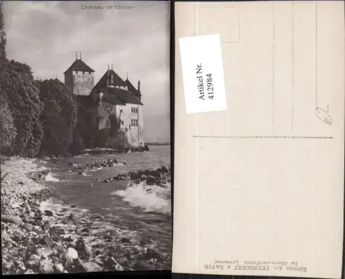 412984,Chateau de Chillon Schloss b. Veytaux Küste Kt Waadt