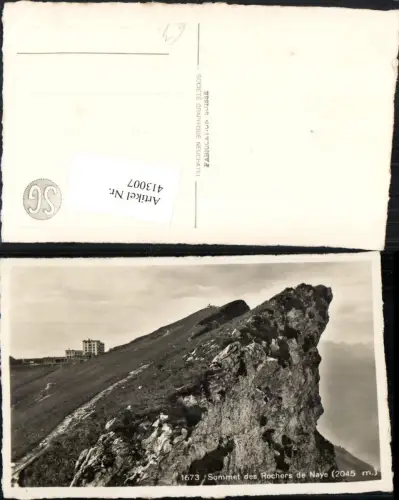 413007,Sommet des Rochers de Naye Felswand Kt Waadt