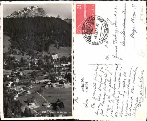 440554,Villars Totale Bergkulisse Kt Waadt