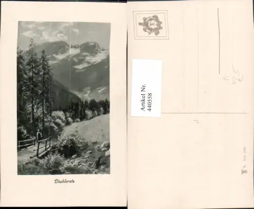 440558,Künstler AK Splitgerber Diablerets Bergkulisse Kt Waadt