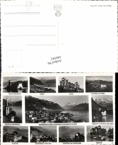 440582,Montreux Totale Chillon Kursaal Eglise Caux Mehrbildkarte Kt Waadt