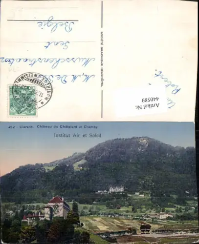 440589,Clarens Chateau du Chatelard et Chamby Schloss Kt Waadt