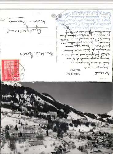 482390,Leysin Teilansicht Winterbild Kt Waadt