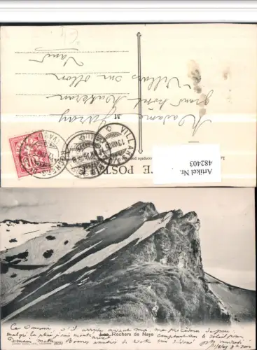 482403,Rochers de Naye b. Veytaux Berggipfel Kt Waadt