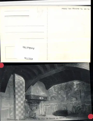 495776,Chateau de Chillon b. Veytaux Chambre Duc de Savoie Kt Waadt