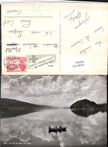 502956,Lac de Joux au Pont See b. Le Chenit Ruderboot Kt Waadt